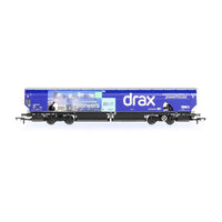 Hornby R60177A OO Drax Biomass Wagon Pack, 83700698083-8 & 83700698158-8