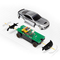 HPI nano-TTR Ford Mustang RTR Spec 5 1/64 RC Drift Car (Iconic Silver)