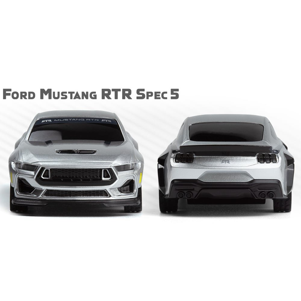 HPI nano-TTR Ford Mustang RTR Spec 5 1/64 RC Drift Car (Iconic Silver)