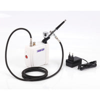 Hseng Mini Air Compressor Kit Includes Hose & HS-30 Airbrush No Moisture Trap