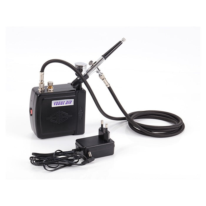 Hseng Mini Air Compressor Kit Includes Hose & HS-30 Airbrush No Moisture Trap