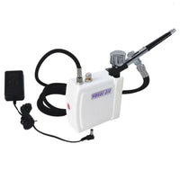 Hseng Mini Air Compressor Kit Includes Hose & HS-30 Airbrush No Moisture Trap