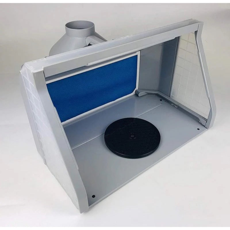 HSeng E550BLK Spray Booth W/Led Light 55cm DualFans