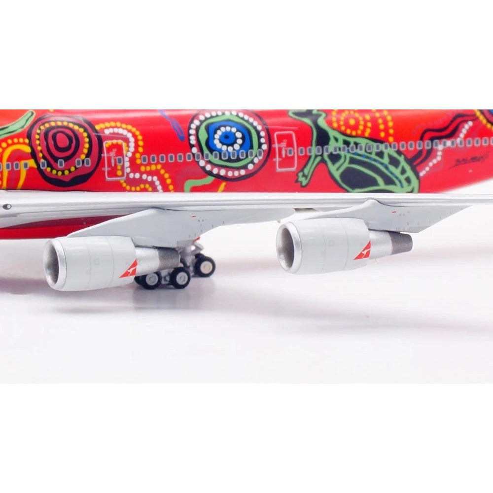 HX Models B616501F 1/400 Qantas Boeing 747-400 VH-OEJ 'Wunala Dreaming' 'Flaps down'