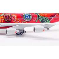 HX Models B616501F 1/400 Qantas Boeing 747-400 VH-OEJ 'Wunala Dreaming' 'Flaps down'