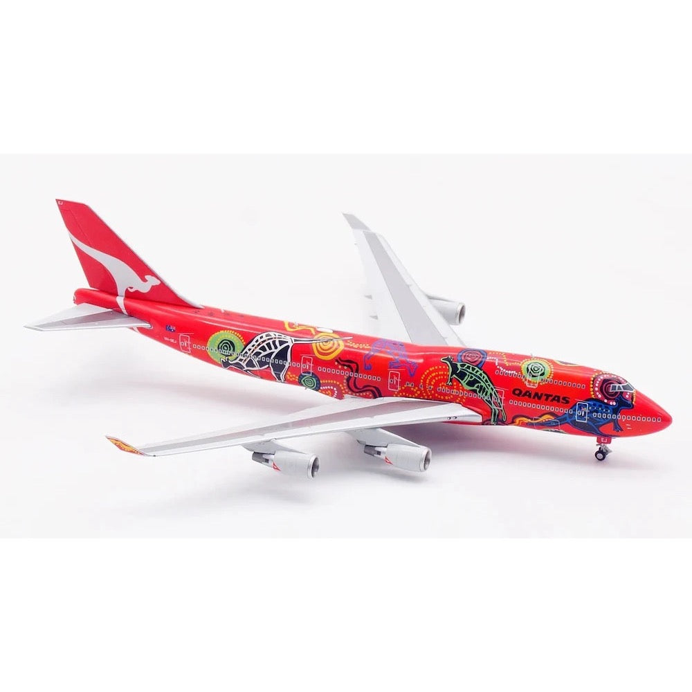 HX Models B616501F 1/400 Qantas Boeing 747-400 VH-OEJ 'Wunala Dreaming' 'Flaps down'