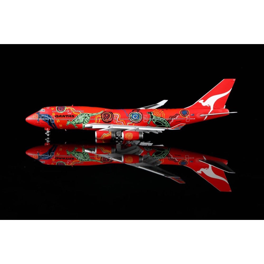HX Models B616502 1/400 Qantas Boeing 747-400 VH-OJB 'Wunala Dreaming'