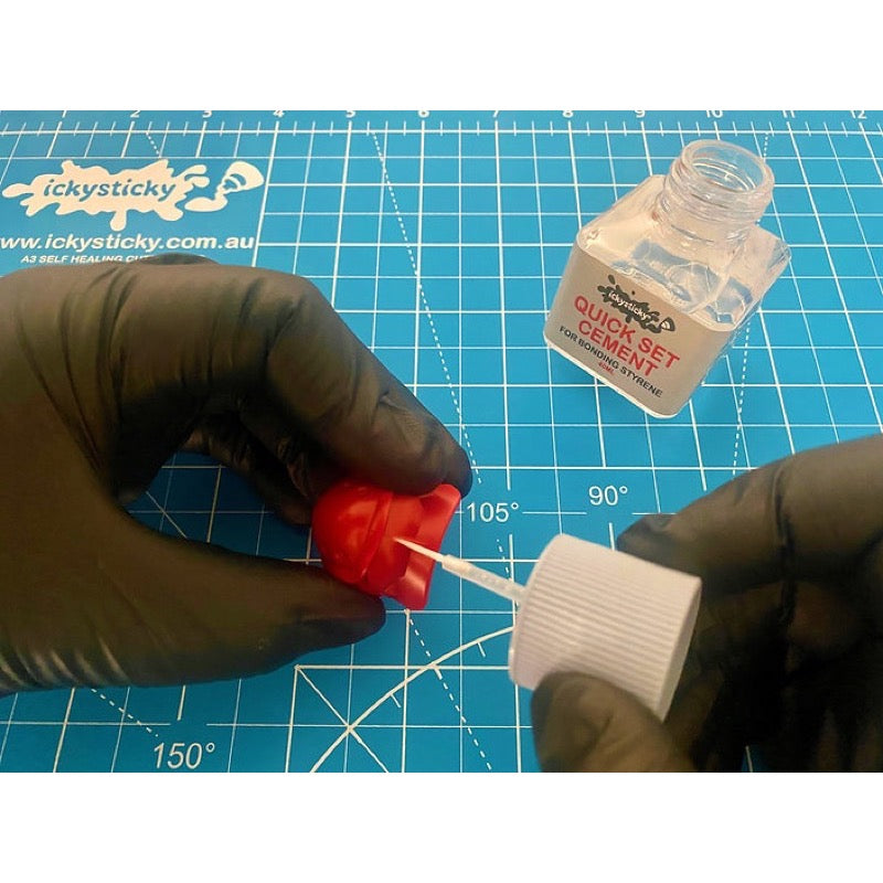 Icky Sticky 13411 Quick Setting Plastic Model Glue Cement 40mL