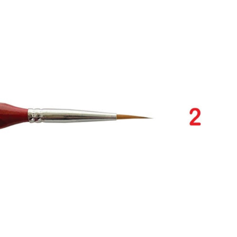 Icky Sticky 14002 Synthetic Hair Detail Paint Brush 2/0