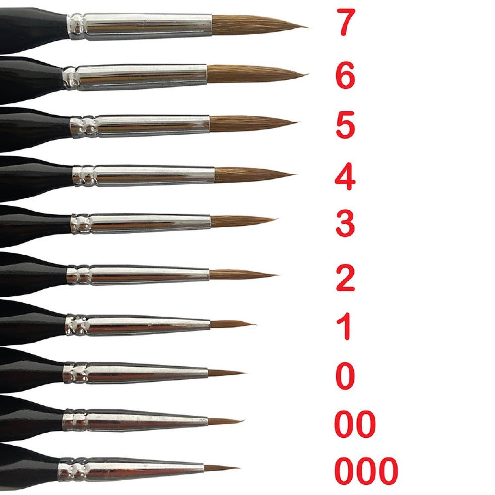 Icky Sticky 14014 Langhao Hair Detail Paint Brush 7