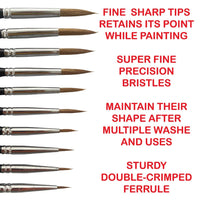 Icky Sticky 14014 Langhao Hair Detail Paint Brush 7