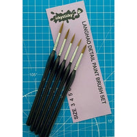 Icky Sticky 14017 Langhao Hair Detail Paint Brush Sets 3 4 5 6 7