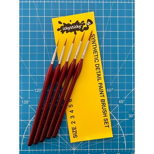 Icky Sticky 14022 Synthetic Hair Detail Paint Brush 5