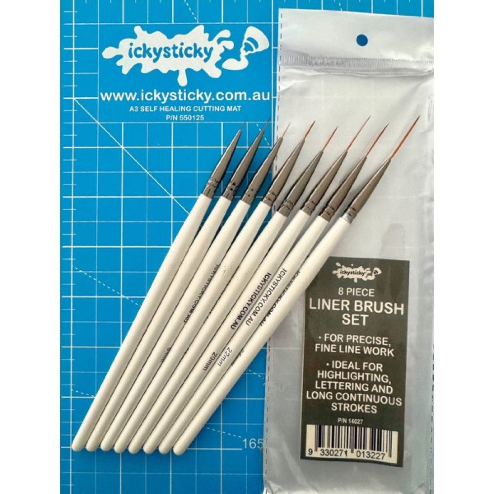 Icky Sticky 14027 Liner Brush Set