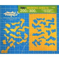 Icky Sticky 32007 Masking Tape Sheets 200mm x 300mm (3 Pack)