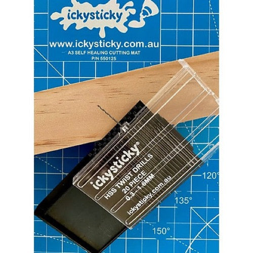 Icky Sticky 550102 HSS Micro Twist Drills 0.33mm - 1.6mm