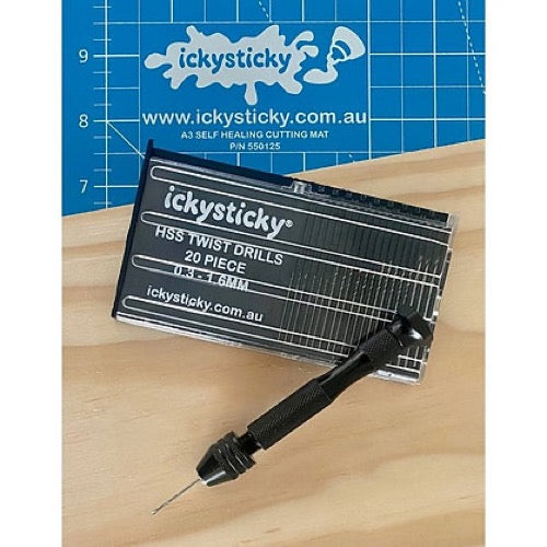 Icky Sticky 550102 HSS Micro Twist Drills 0.33mm - 1.6mm