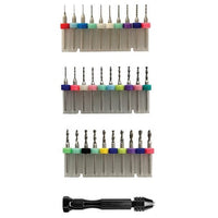 Icky Sticky 550103 Tungsten Micro Drill Bit Set with Handle (31 Piece)