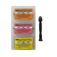 Icky Sticky 550103 Tungsten Micro Drill Bit Set with Handle (31 Piece)