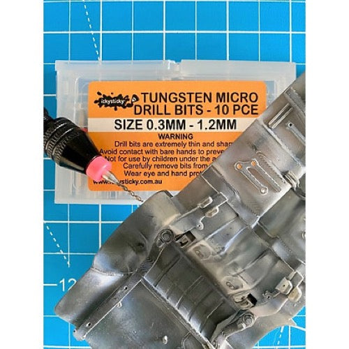Icky Sticky 550104 Tungsten Micro Twist Drills 0.33mm - 1.2mm