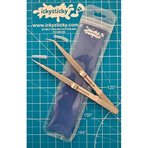 Icky Sticky 560285 Side Lock Tweezers (2pk)