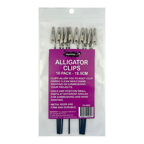 Icky Sticky 560297 Metal Alligator Clips (10pk)