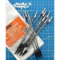 Icky Sticky 560299 Double-Ended Flexible Alligator Clips (10pk)