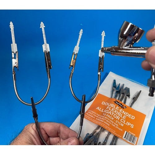 Icky Sticky 560299 Double-Ended Flexible Alligator Clips (10pk)