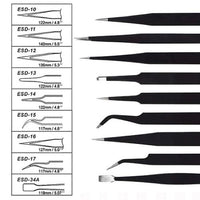 Icky Sticky 560302 9 Piece Precision Tweezer Set with Bag