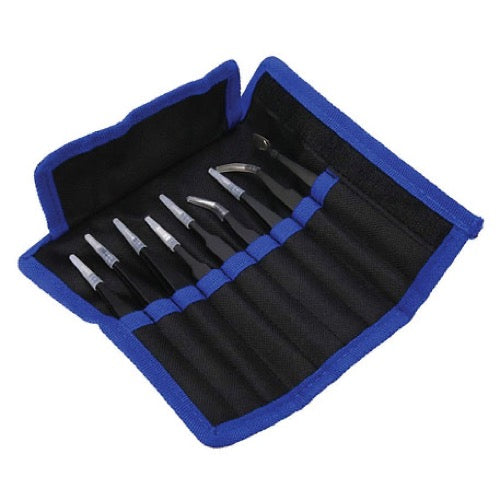 Icky Sticky 560302 9 Piece Precision Tweezer Set with Bag