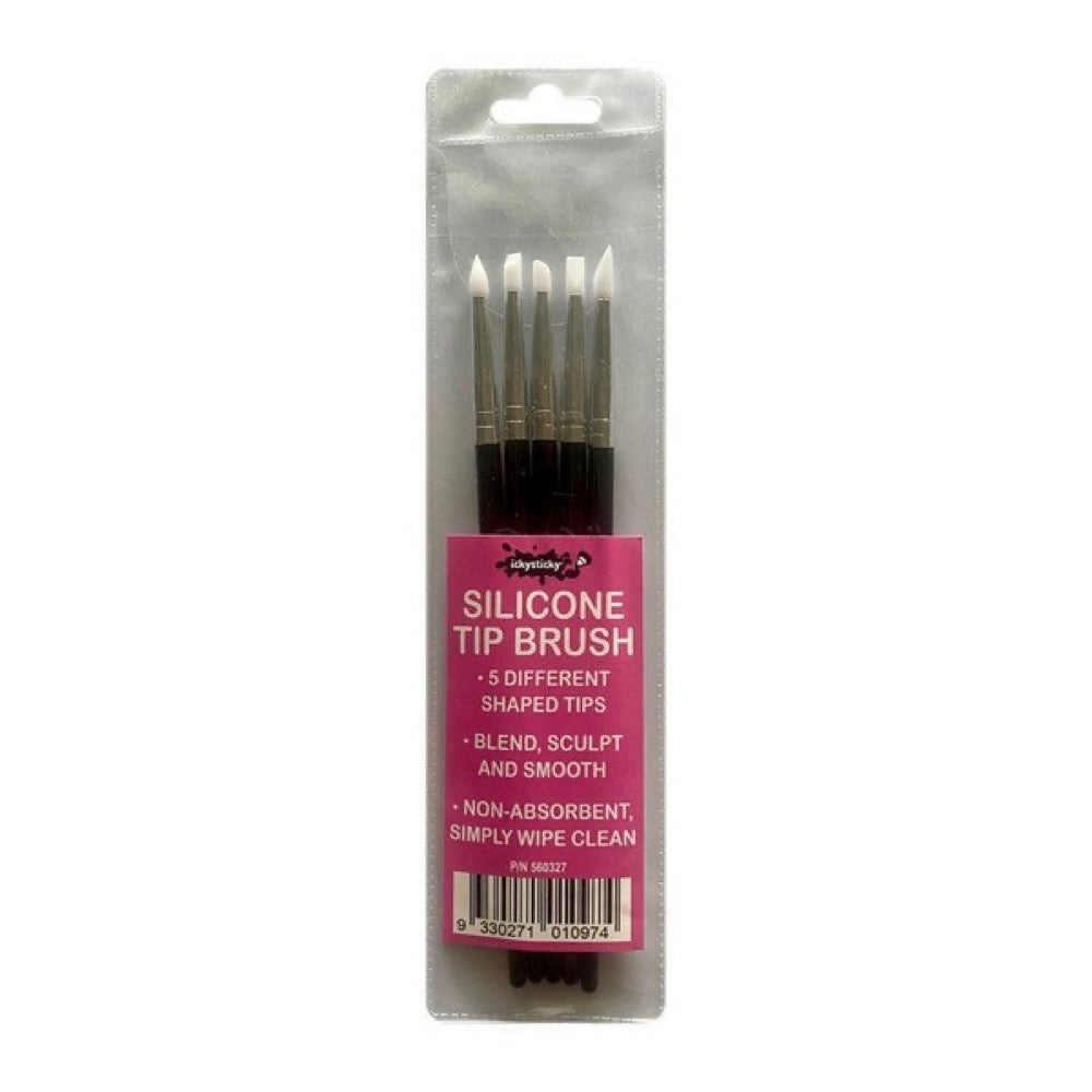 Icky Sticky 560327 Silicone Tip Brush 5pk