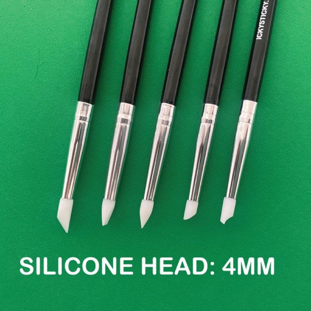 Icky Sticky 560327 Silicone Tip Brush 5pk