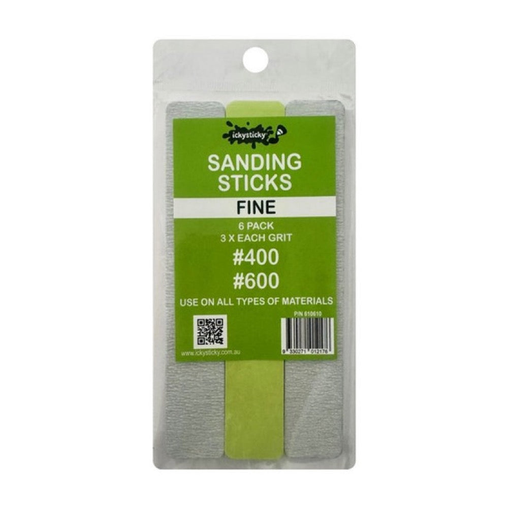 Icky Sticky 610610 Sanding Sticks Fine 6pk