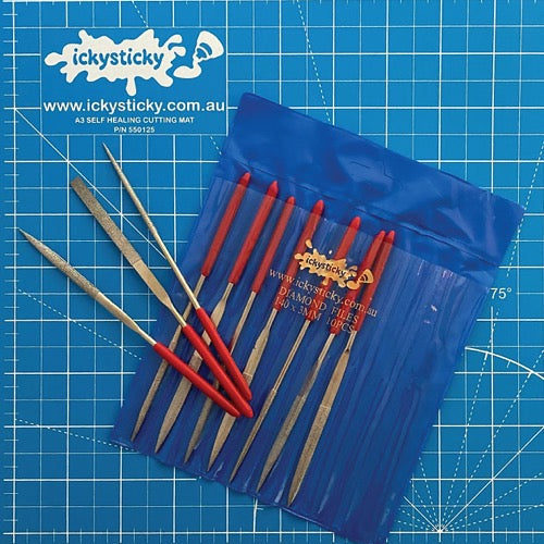 Icky Sticky 660238 10 Piece Diamon File Set