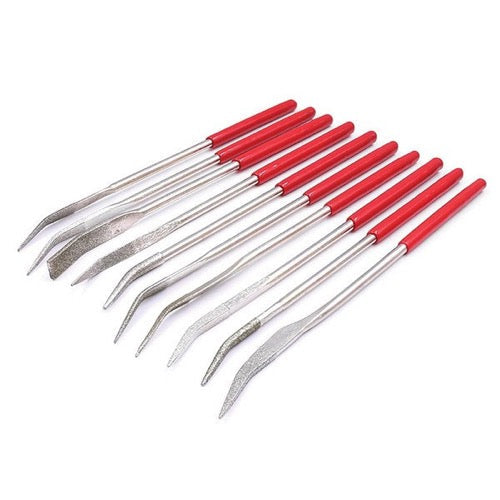 Icky Sticky Curved Diamond File Set 10 Piece