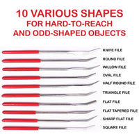 Icky Sticky Curved Diamond File Set 10 Piece