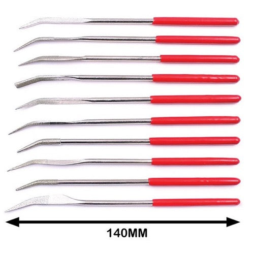 Icky Sticky Curved Diamond File Set 10 Piece