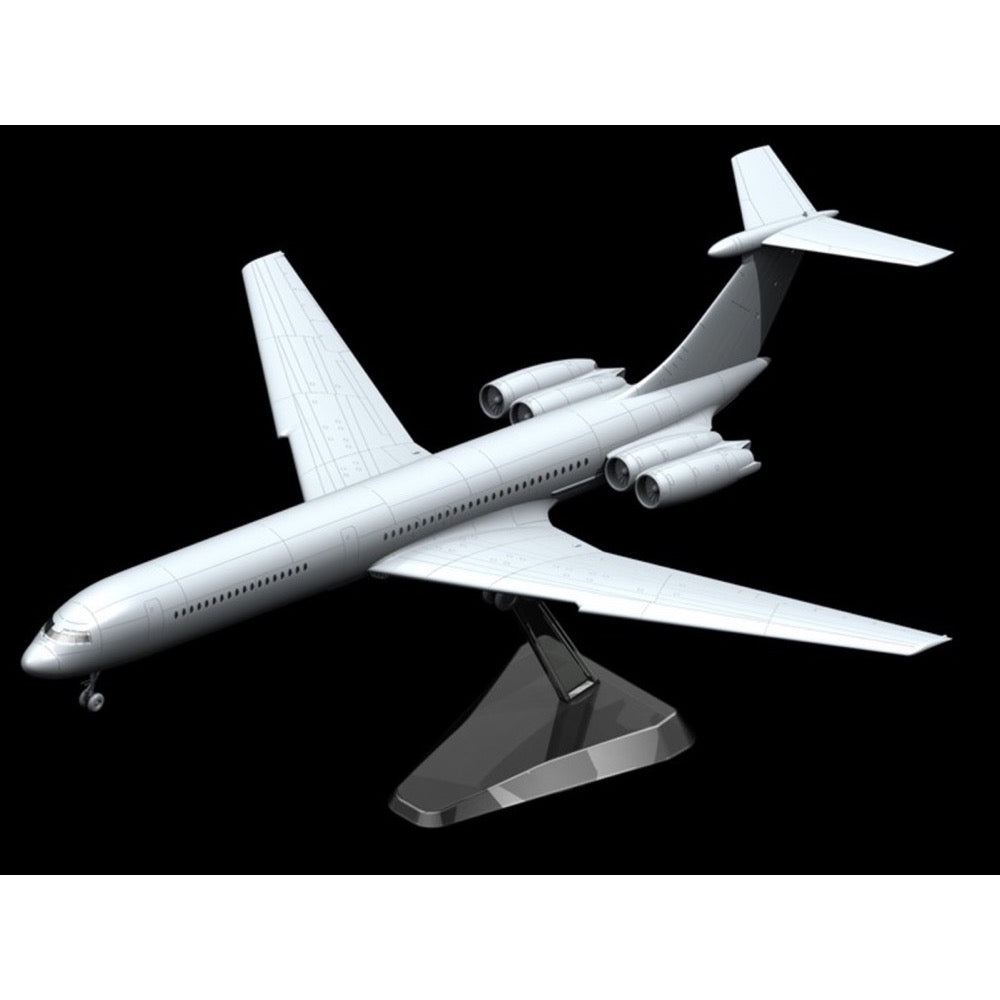 ICM 14405 1/144 Ilyushin-62M Soviet Passenger Aircraft