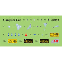 ICM 24052 1/24 Ford A Gangster Car (1930s) 4823044411610