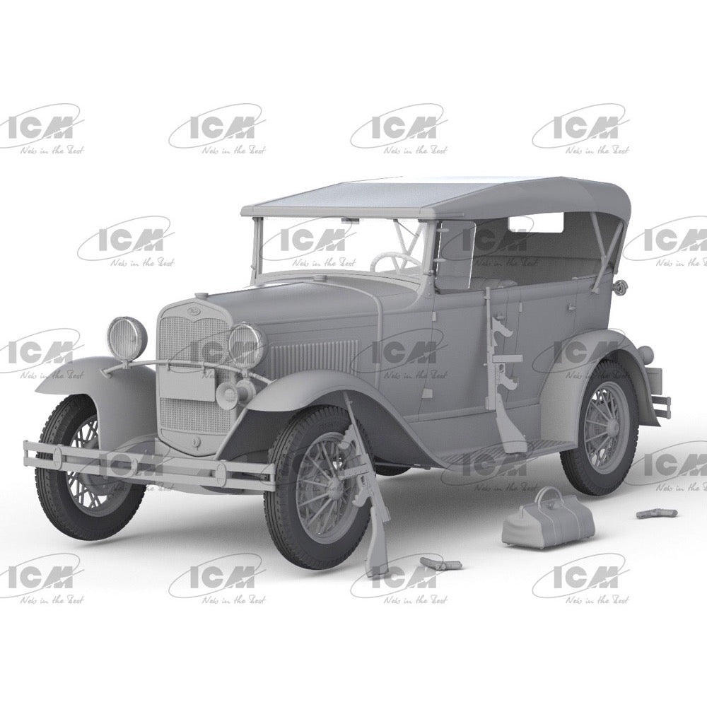 ICM 24052 1/24 Ford A Gangster Car (1930s) 4823044411610