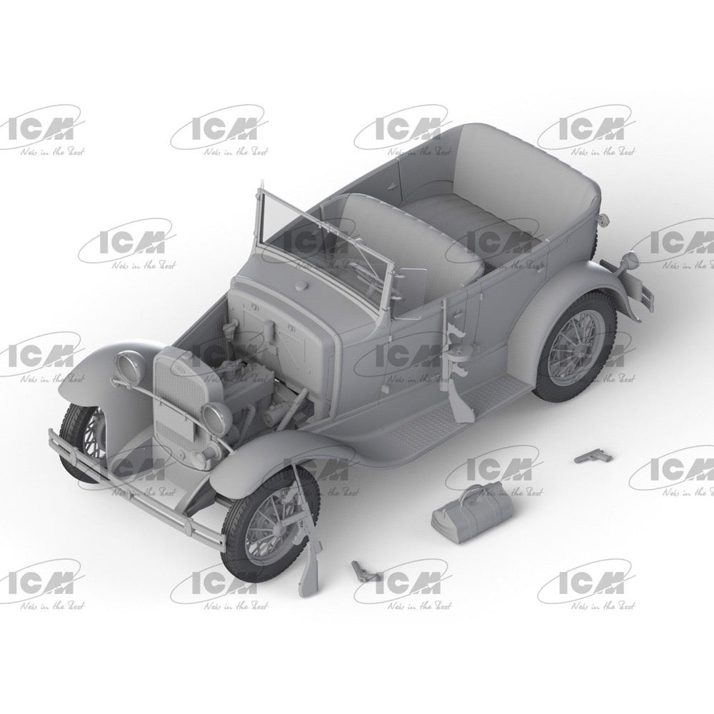 ICM 24052 1/24 Ford A Gangster Car (1930s) 4823044411610