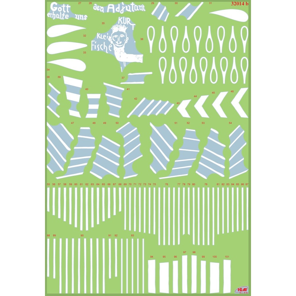 ICM 32014 1/32 Henschel Hs-123A-1 WWII German Attack Aircraft