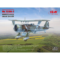 ICM 32014 1/32 Henschel Hs-123A-1 WWII German Attack Aircraft