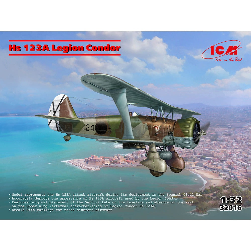 ICM 32016 1/32 Henschel HS 123A-1 Legion Condor