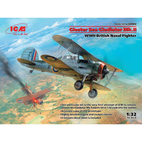 ICM 32042 1/32 Gloster Sea Gladiator Mk.II WWII British Naval Fighter Plastic Model Kit