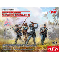 ICM 35024 1/35 American Civil War Confederate Infantry Set No.2