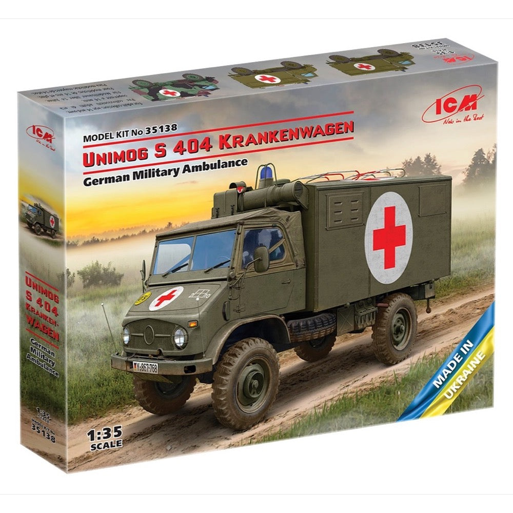 ICM 35138 1/35 Unimog S 404 German Military Ambulance