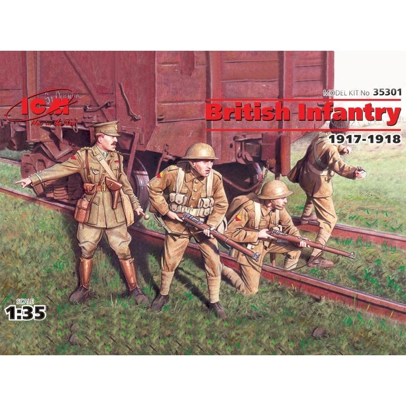 ICM 35301 1/35 British WWI Infantry 1917-1918