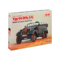 ICM 35538 1/35 Type G4 Kfz.21 WWII German Staff Car 4823044402977