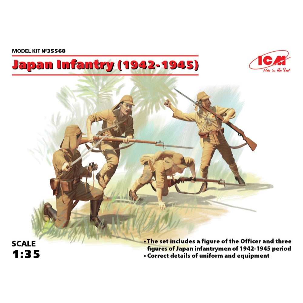 ICM 35568 1/35 Japan Infantry 1942-1945 4823044404179